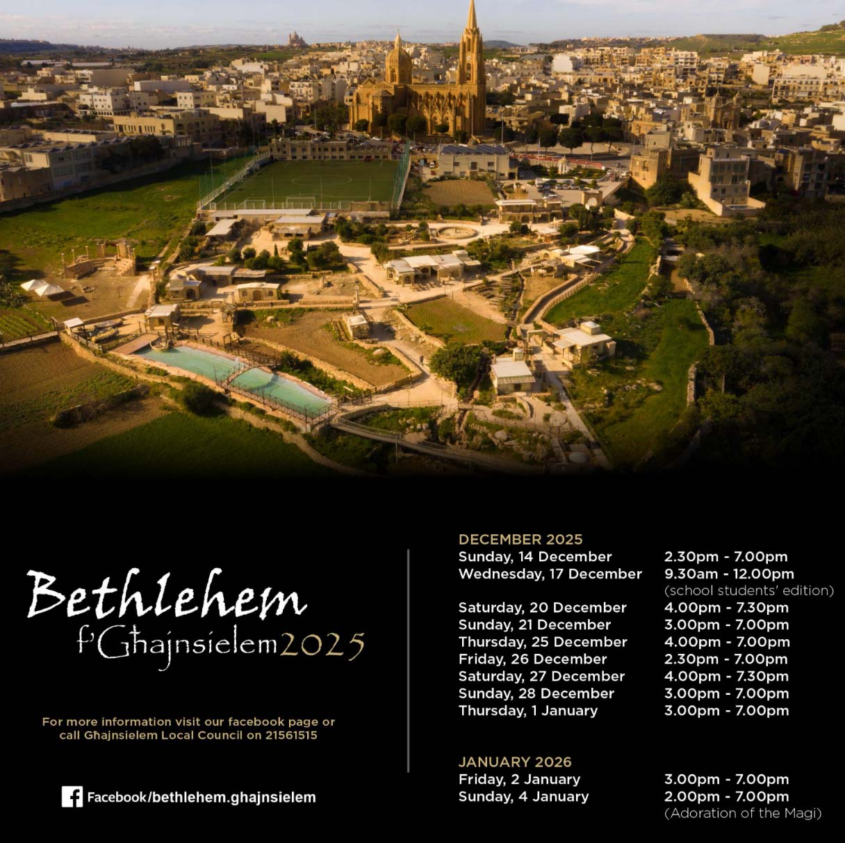 bethlehem in ghajnsielem programme for 2025