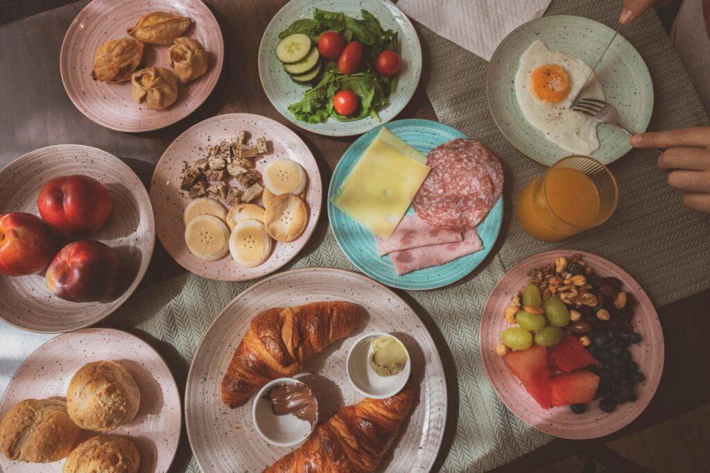 breakfast served at bed and breakfast in gozo